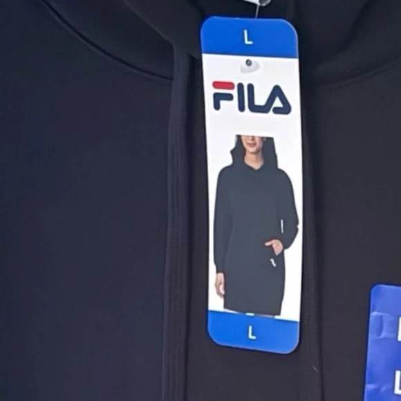 NWT FILA black hoodie L - Picture 4 of 10